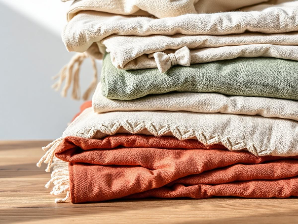 Linen & Textiles — Stonewashed linen and slow-loomed throws.