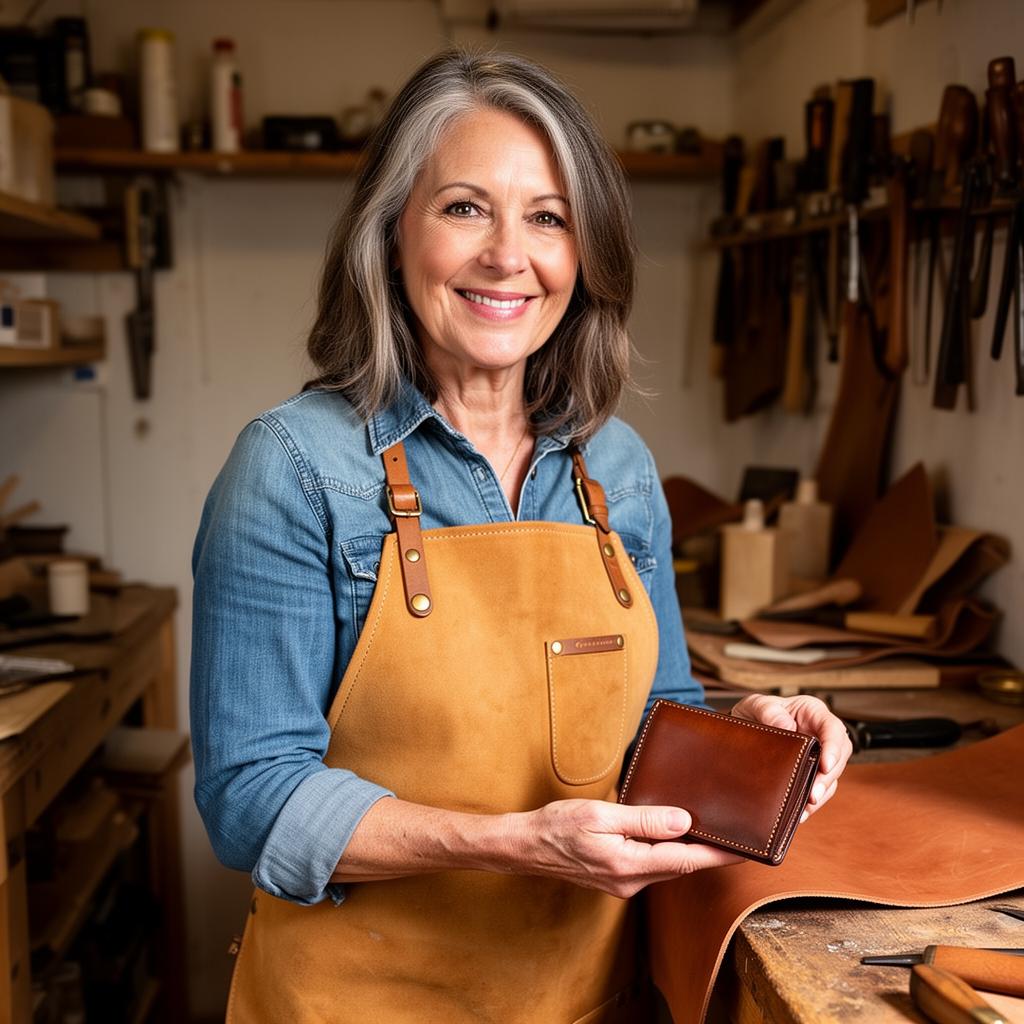Denise Ozoroski in her workshop